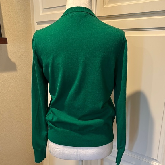 WUC JCrew Green Button-Up Cardigan - Picture 2 of 5